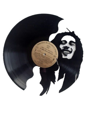 Bob Marley Vinyl LP Geschnitte Deko WandTattoo GeschenkIdee PopArt Reggae Legend