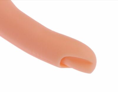 1psc Hartkunststoff Silikon realistisch fingerbraun Haut Nagel Übungswerkzeug UK
