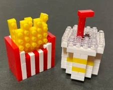 French Fries and Drink Petit Block from Daiso Japan