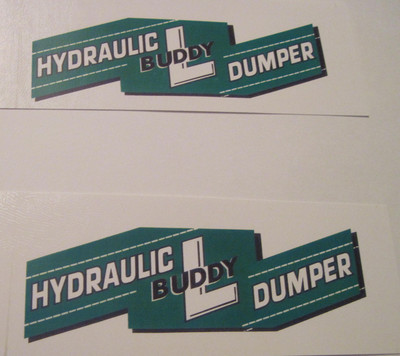 Buddy L Hydraulic Dumper  WATER SLIDE DECAL WITH TRACKING