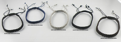 Handmade Macrame Art Knotted Cord Bracelet Adjustable Closing Unisex