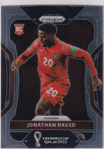 Panini Prizm Soccer World Cup Qatar 2022 No. 49 Jonathan David Rookie Card RC