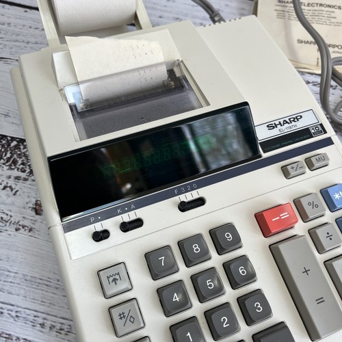 Sharp EL-1197H 10 Digit Printer/Display Calculator Deluxe Used 1 Time! - Picture 5 of 7