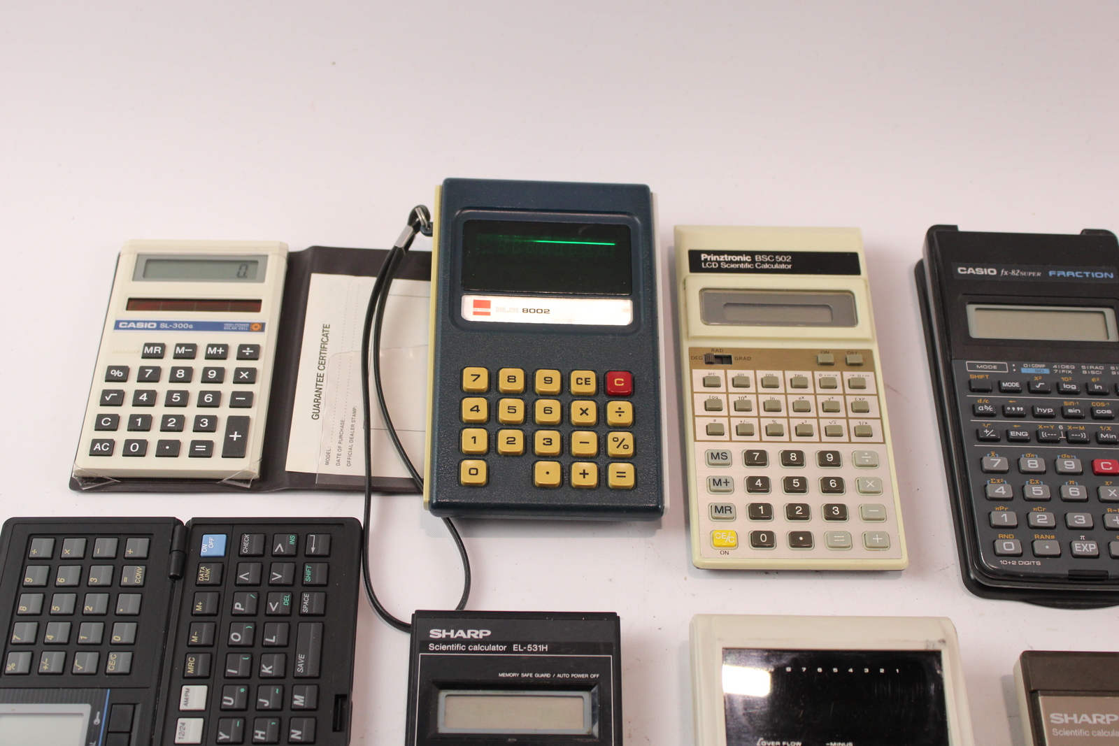 Retro Vintage Calculators, Some Boxed Inc Sharp, Brother Etc eBay
