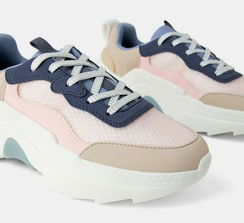 Nuevo Con Etiquetas Zara Bloggers Fav. Suela Gruesa Zapatillas tamaño nos  9.5/10, EU 39, UK 6.5 | eBay
