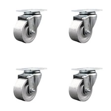 3 Inch Semi Steel Cast Iron Wheel Swivel Top Plate Caster Set Service Caster