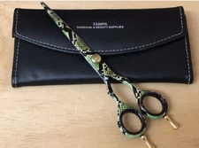 7 Inch Snake Design Professional Salon Hair cutting Scissors Barber Shears Set