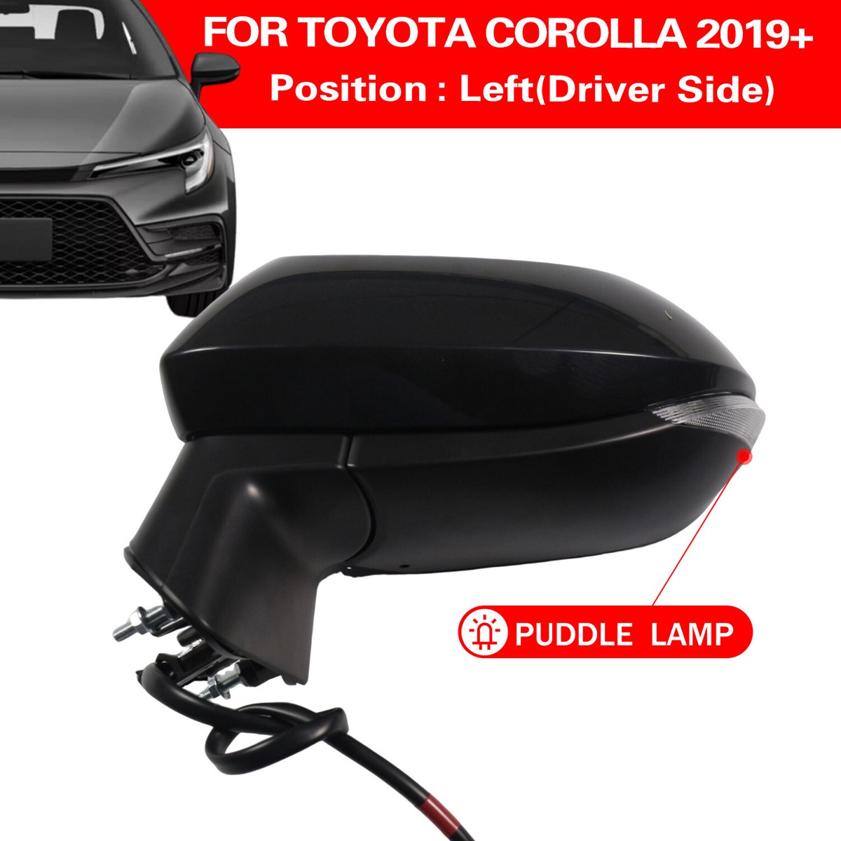 For 2019 - 2024 RAV4 Side Mirror Blind Spot Signal Light PTM - Foto 7