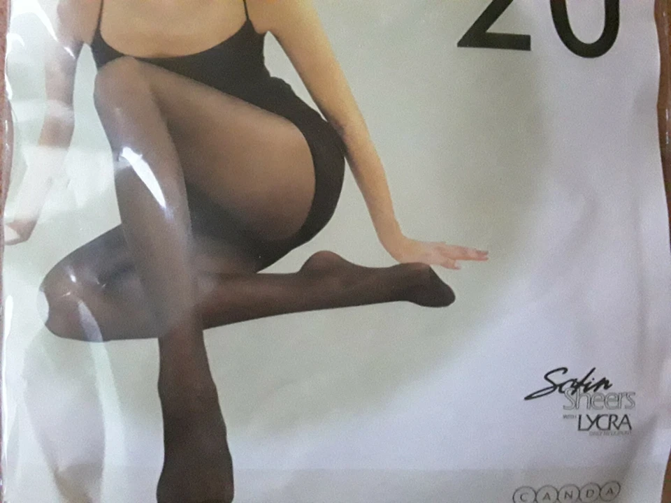 2 St. C&A Canda Glanzstrumpfhose Größe M40/42 Satin 20den Shell satin sheers - Bild 3 von 4