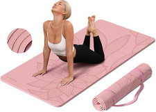 Extra Thick Non-Slip Yoga Mat 72"x36" for Home, Gym  Studio Workouts