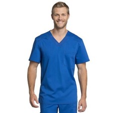 Cherokee Workwear Revolution Tech Men's V-Neck Scrub Top - WW755AB Royal Blue