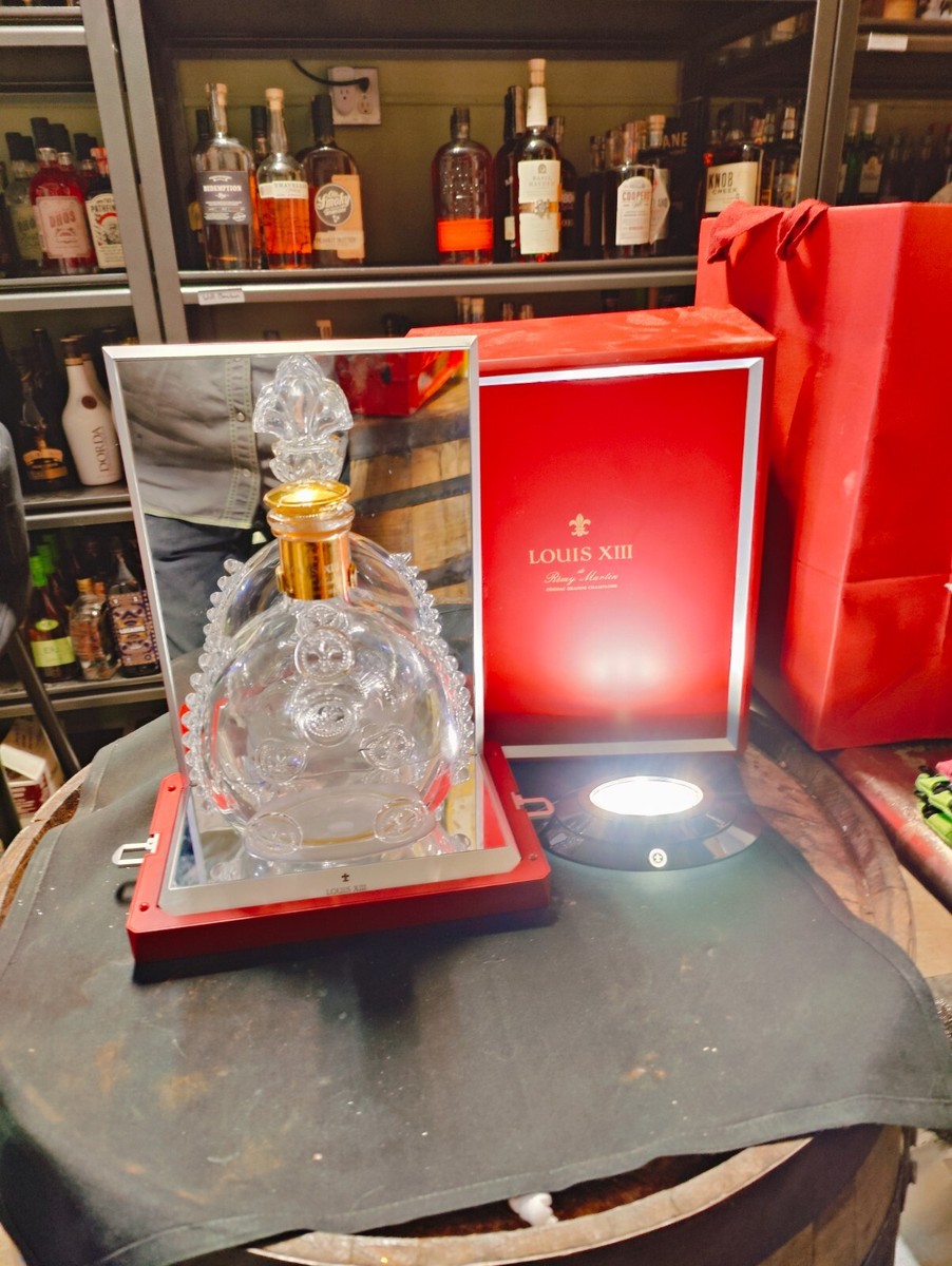 Louis the 13th Cognac Empty Bottle w/ lighted display stand | eBay