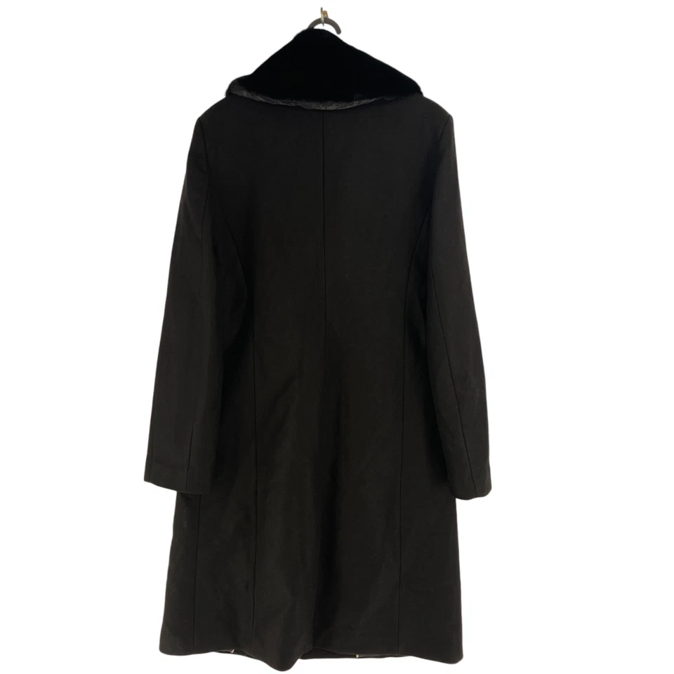 Mango MNG Comprometido Mujeres Abrigo De Mezcla De Lana Negro Talla S - Imagen 3 de 4