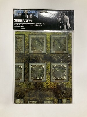DEADLANDS NOIR MAP CEMETERY CRYPT S2P10705 SEALED PINNACLE