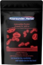 Pure Haematococcus pluvialis Extract Powder, 100 Grams, astaxanthin ASTA  5 