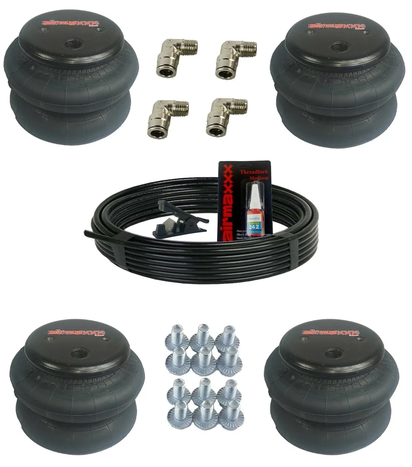 3/8" Front Rear Bag Bracket Mount Kit Air Ride Suspension For 71-96 Chevy B-Body - Image 2 of 4