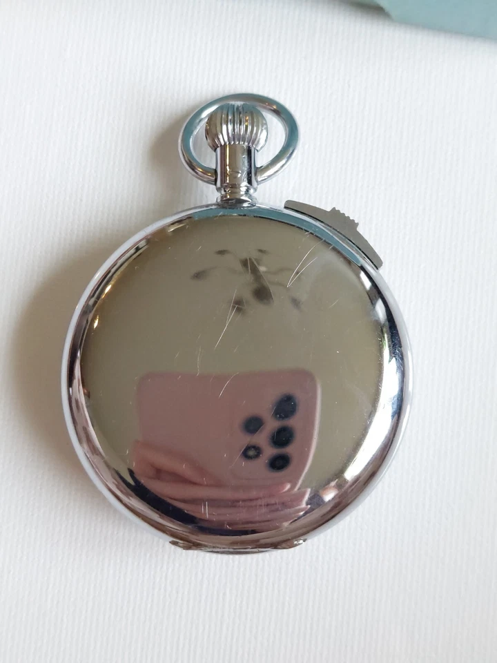 Raro Cronómetro Temporizador Minerva De Colección Esfera Blanca + Caja Original Patente Suiza Funciona Foto 4 de 4