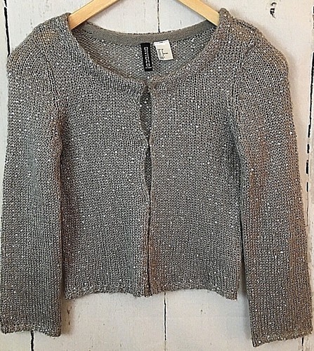H\u0026M Divided Women's Gray Cardigan Soft 