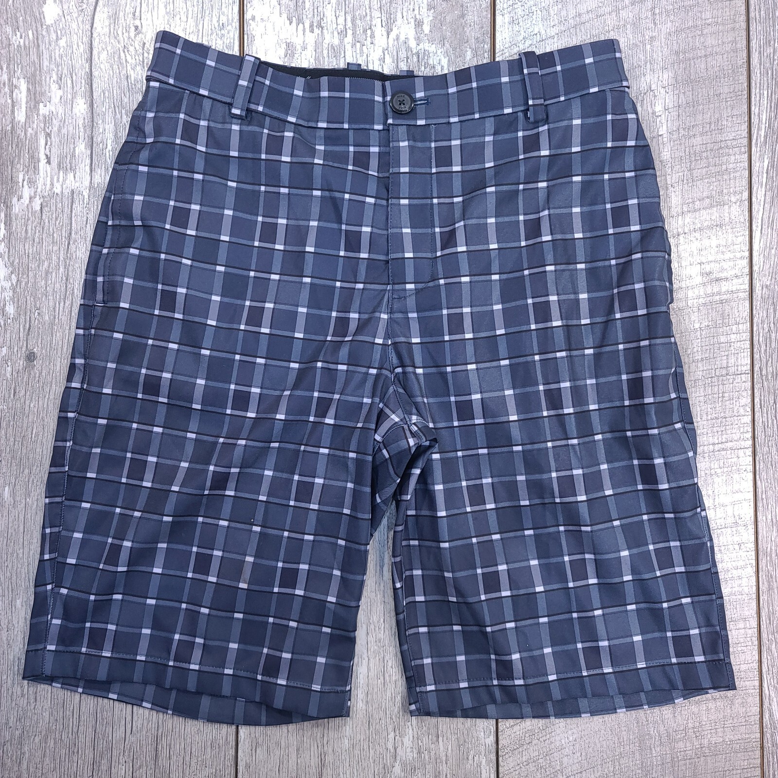 Nike Golf Mens Flex Shorts Size 30 Blue Dri Fit Bermuda Performance Stretch