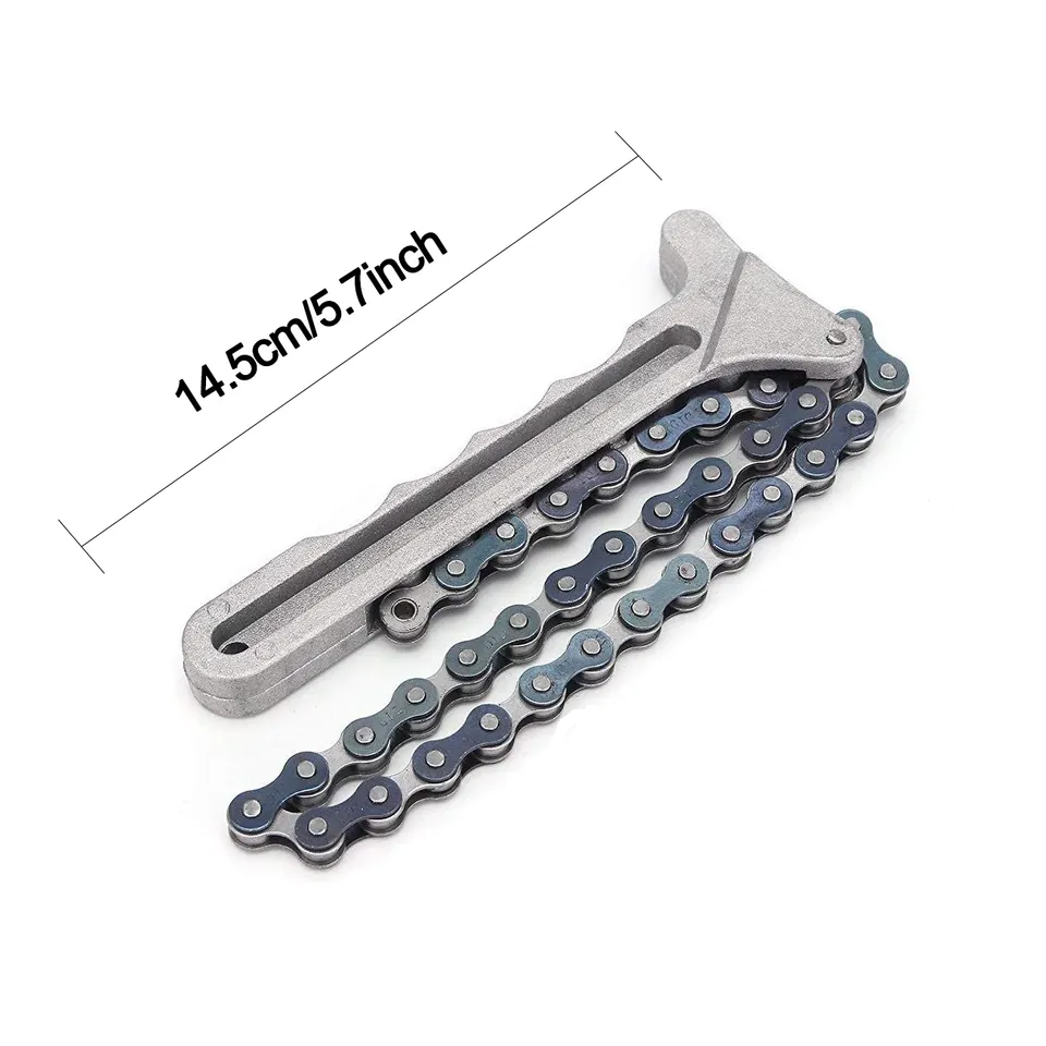 Heavy duty 16" Chain Oil Filter Wrench Capacity 4" Oil Filter Chain
