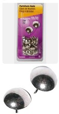 HILLMAN Upholstery Tacks Furniture Trim Nails Nickel No.9 Round 25 Pcs 122683