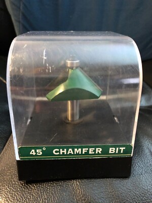 45 Degree Chamfer Edge Forming Router Bit - 1/2'' Shank - Unbranded - USED ONCE!!