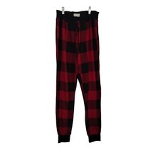 Maurice's red and black checker cozy pajama pants