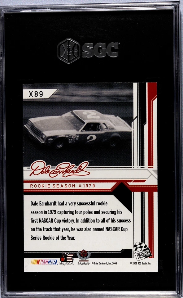 2006 Press Pass Stealth X-Ray #X89 Dale Earnhardt 85/100 - SGC NM-MT 8 - Image 2 of 2