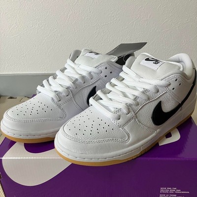 nike sb dunk low pro white black gum light brown