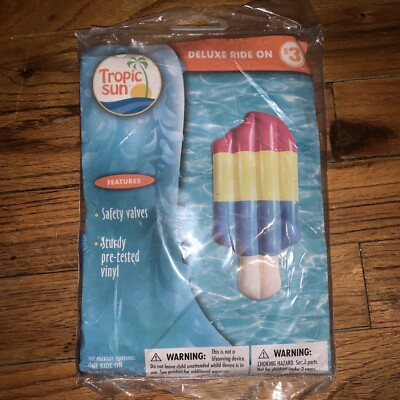 tropic Sun Deluxe Ride on Water Pool Float Ice Cream Icey Pop Comfortable Cool
