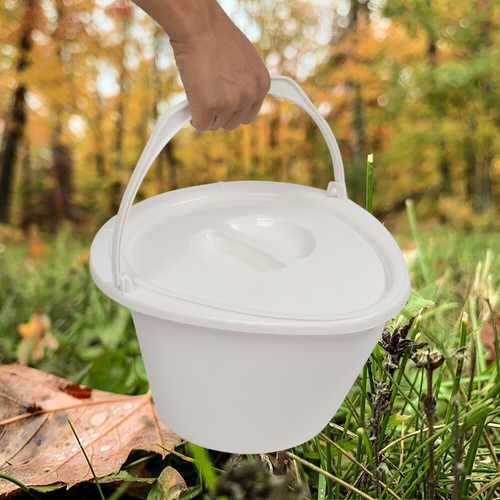 Portable Toilet with Non-slip Mat Grey - 第 18/18 張圖片