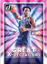 2021-22 Donruss #4 Jonathan Kuminga Great X-pectations Holo Pink Laser