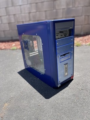 Alienware Blue Retro ATX Gaming PC Sleeper Case