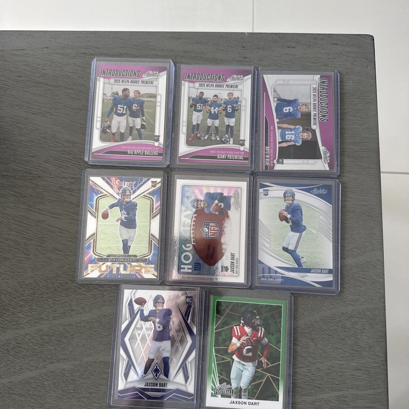 NY Giants Jaxson Dart Rookie 8 Card Lot ! No Duplicates