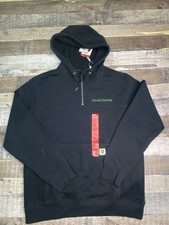 NEW John Deere Large Mens M Logo 1/4 Zip Heav...