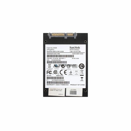 Sandisk SSD 32GB 2.5" SATA Solid State Drive Thin Client Refurbished Notebook - Picture 3 of 5