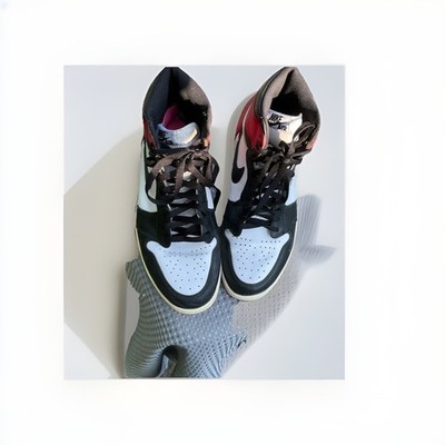 Size 13 Air Jordan Retro OG High Black Toe Reimagined