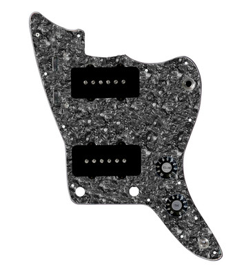 920D Custom JM Grit Loaded Pickguard for Jazzmaster With Black Pickups and Kn...