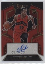 2022 Panini Select Rookie Signatures Red Prizm 71/99 Christian Koloko Auto 19fe
