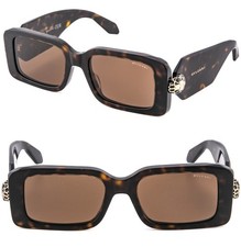 BVLGARI 40044 Serpenti Forever BV40044I Brown Scales Snake Head Sunglasses 52E