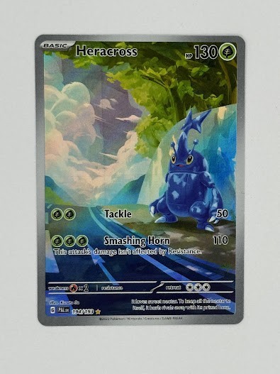 Heracross Pokemon TCG Scarlet & Violet Paldea Evolved Illustration Card 194/193