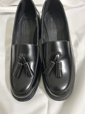Dr. Martens Favilla Black Tassel Loafers UK 4/ US 6/ EU 37 Non Slip Soles