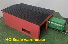 Ho Scale Warehouse Industry Diesel Garage 4 Open Doors Free Shipping 1/87 Scale