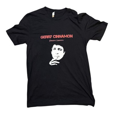 Gerry Cinnamon Erratic Cinematic Large Women's T-Shirt Black P2P 19'' Drop 28''