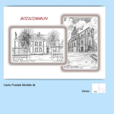 CP M 45148-287 POSTCARD 2 DRAWINGS 45 COMMON WOOD