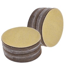 100 Pcs 5 Inch 240 Grit Hook Loop Pads Sanding Discs NO-Hole Sand Paper