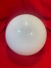 Vintage White Milk Glass Lamp Shade Globe for Electric Light 9 1/2"