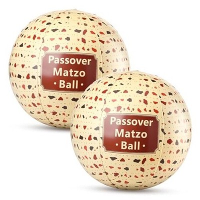 2 Pcs Passover Matzo Ball Soup Inflatable Matzah 13 Inches PVC Inflatable Play 