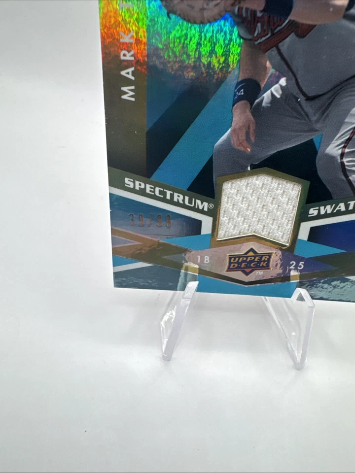 2009 Upper Deck Spectrum Swatches Mark Teixeira /99 SS-MT Angels Braves! - Image 3 of 4