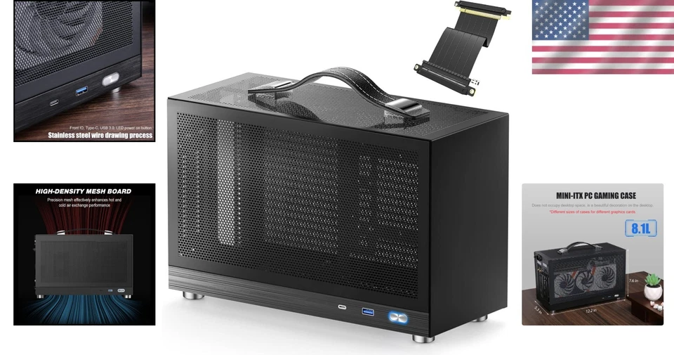 S300 Mini-ITX Gaming Case - Compact, Elegant & Ready for High-Performance Gaming - Image 2 of 4